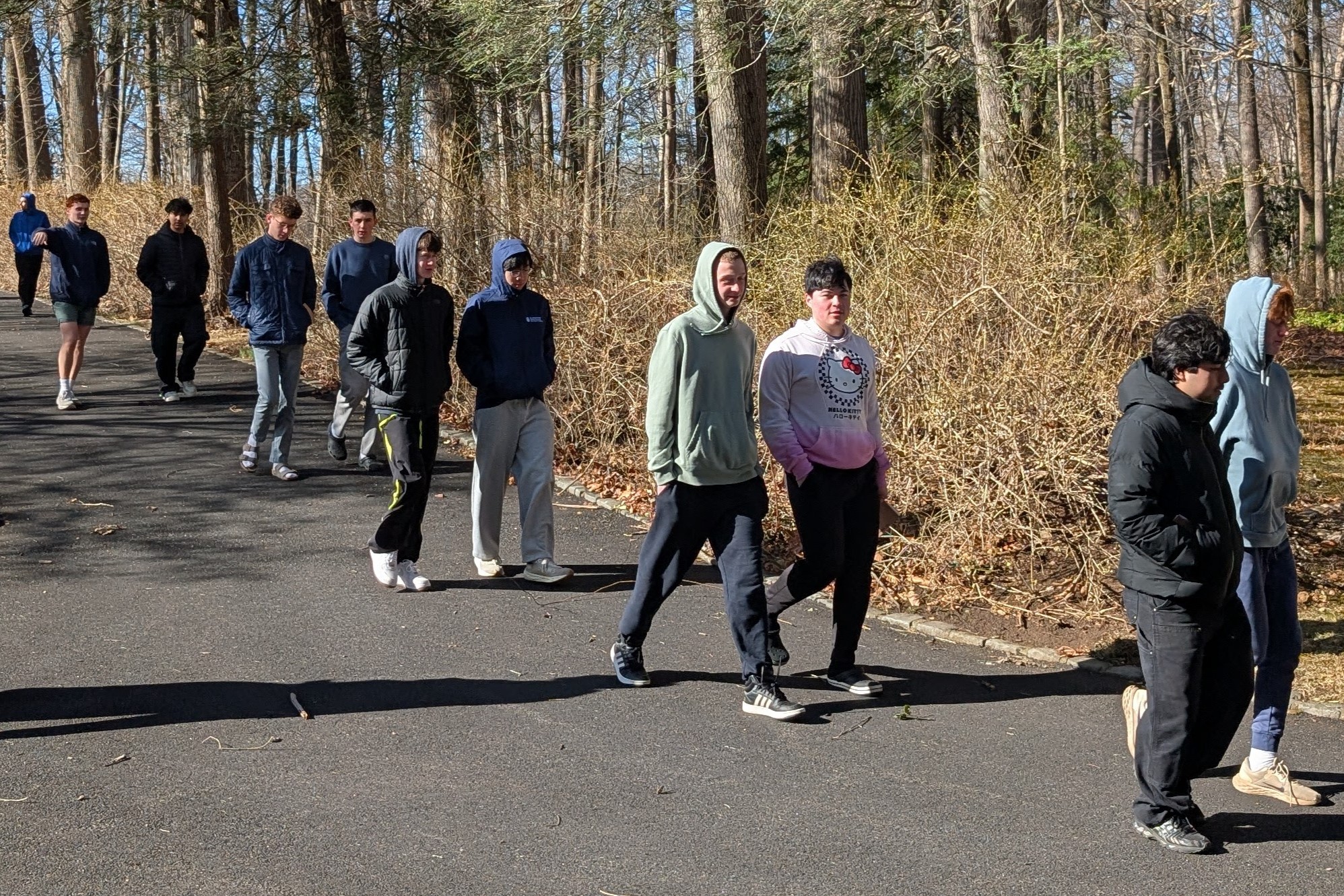 Students engaging in peer ministry